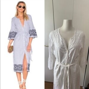 Tularosa Revolve Halo Midi Dress White Eyelet